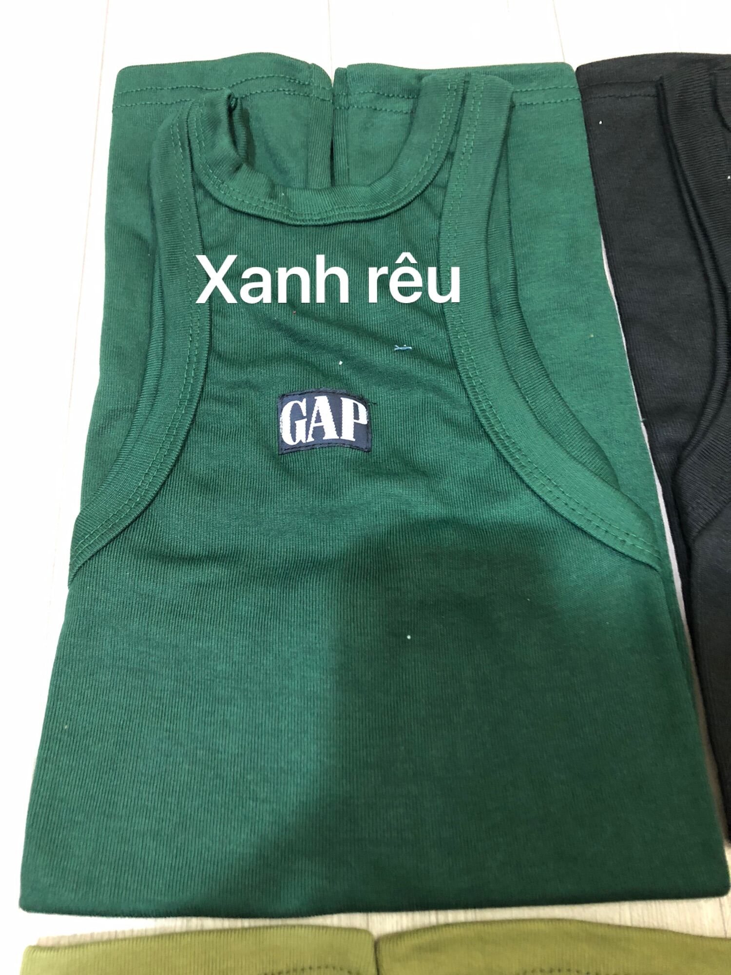 Áo thun ba lỗ màu nam hàng GAP