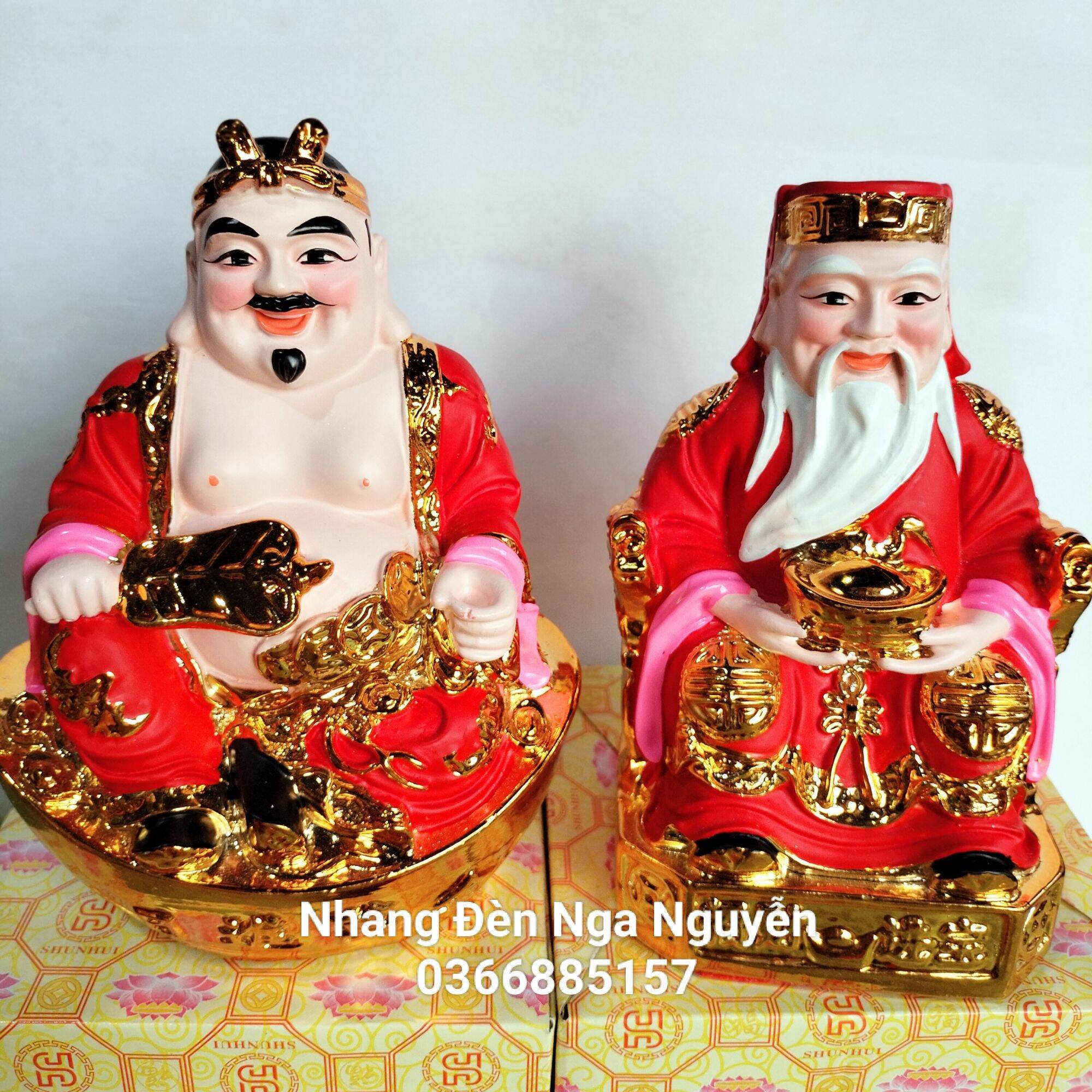 Tượng Thần Tài Thổ Địa màu đỏ nhiều size