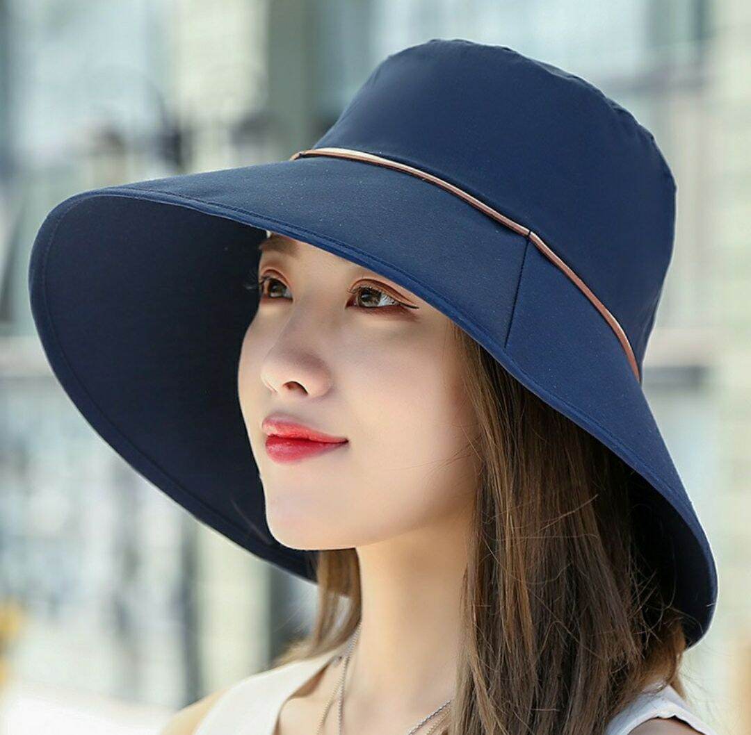 Nón mũ rộng vành gấp gọn chống nắng UV thời trang Hàn Quốc