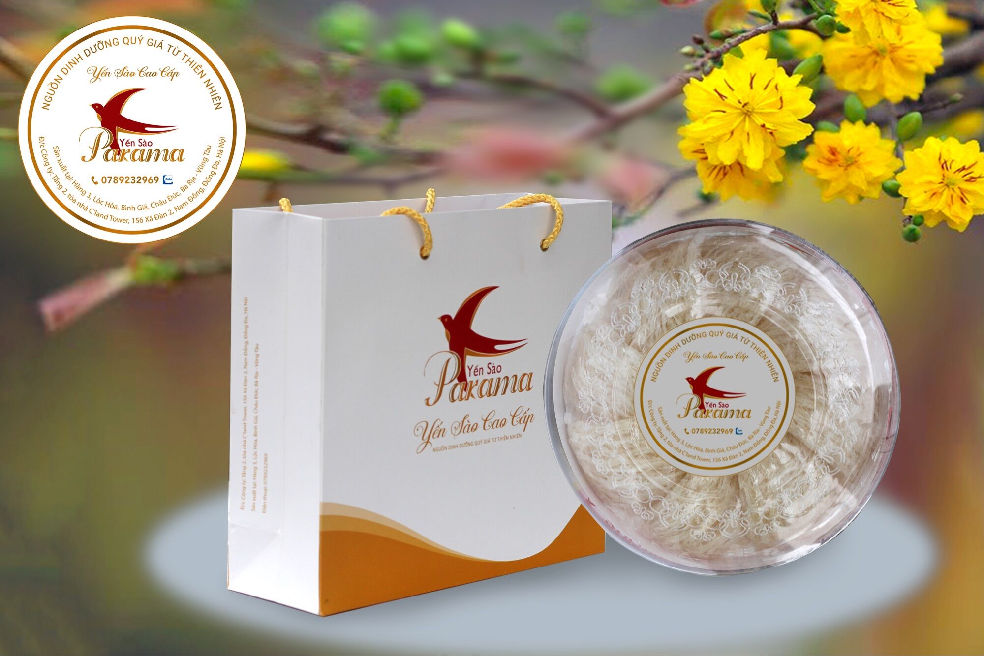 Yến sào PARAMA Cao cấp dạng thô túi giấy Thượng hạng 100gr