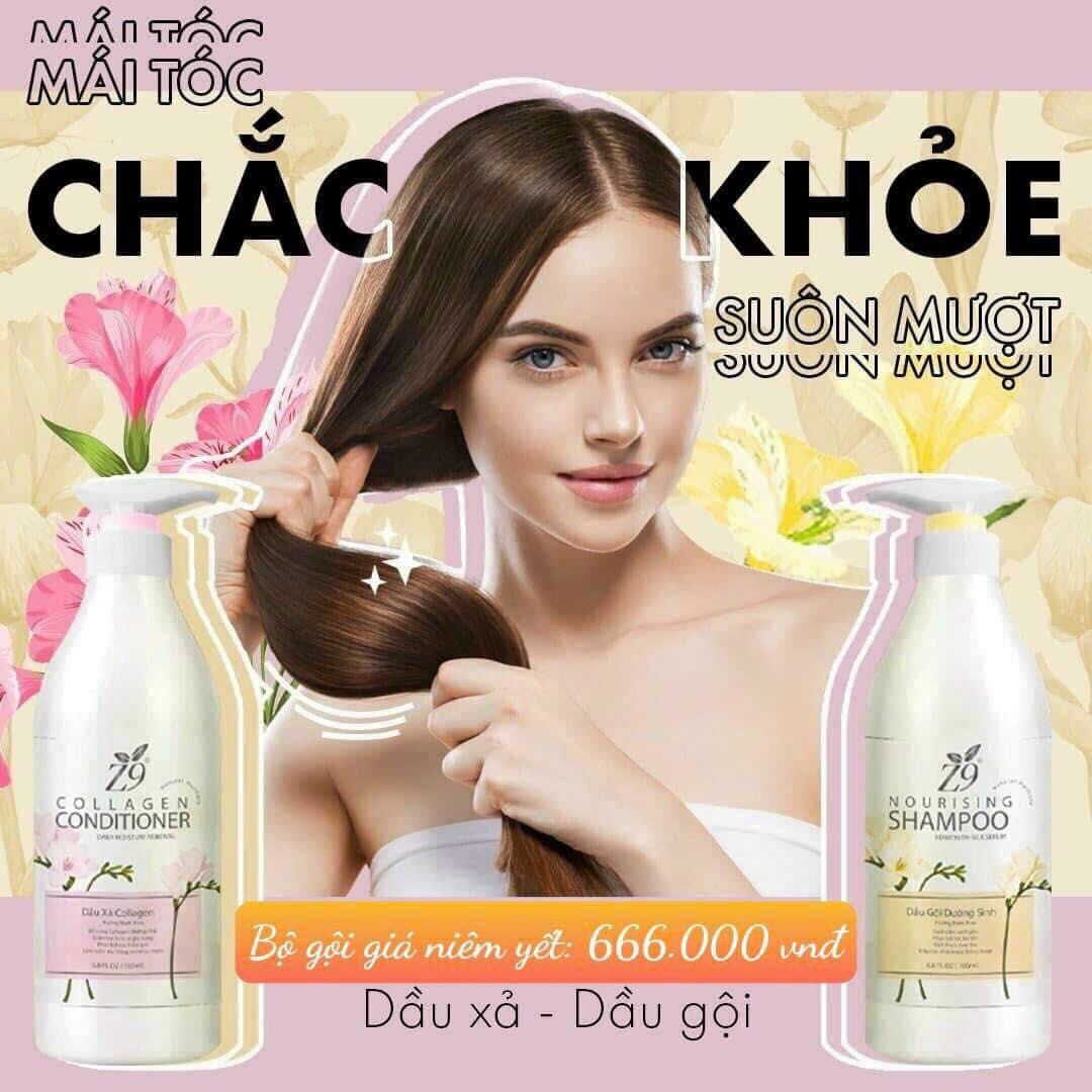 Bộ dầu gội - dầu xả Dưỡng Sinh Z9 (mỗi chai 700ml)