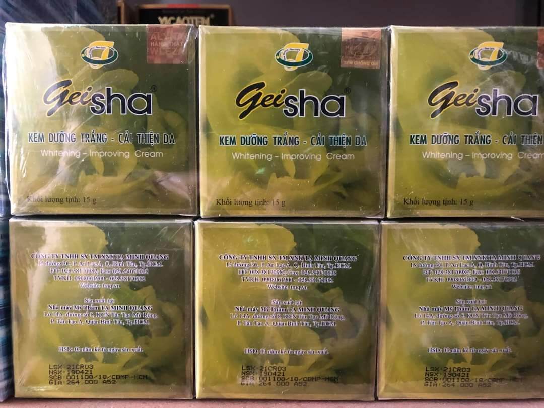 Kem Geisha dưỡng trắng và cải thiện da 15g