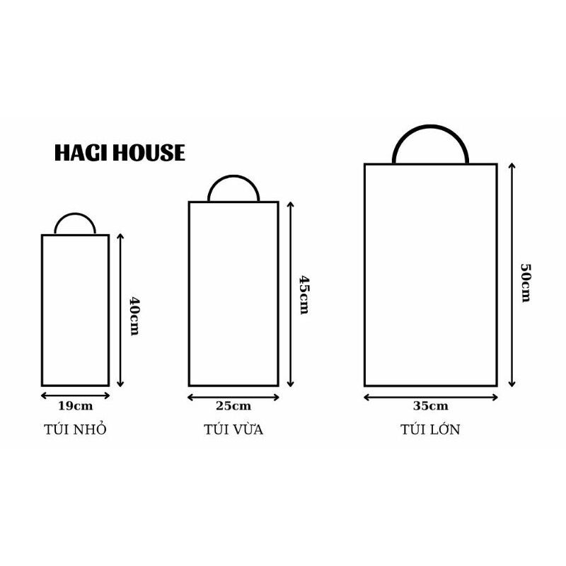 COMBO 10 TÚI BÓNG ĐỰNG HOA, QUÀ CÁC SIZE