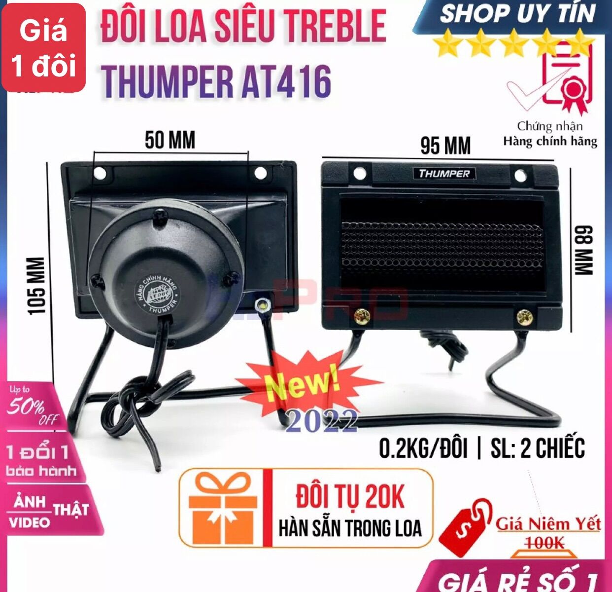 Loa siêu treble st 104 - 416 - giá 2 chiếc