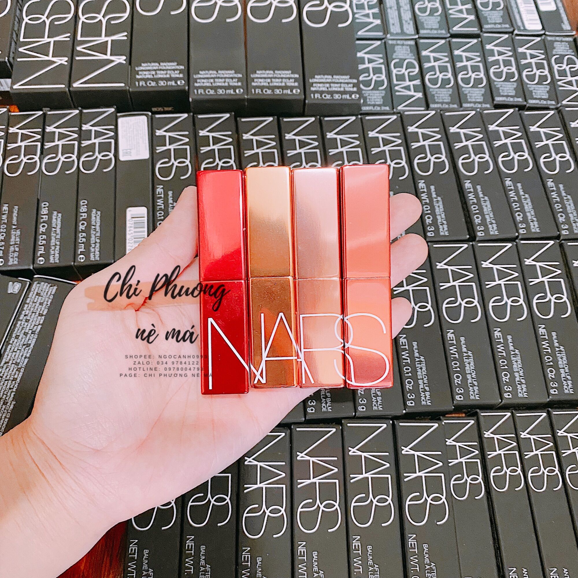 [DATE 2025] SON DƯỠNG MÔI NARS AFTERGLOW LIP BALM (KÈM BILL)