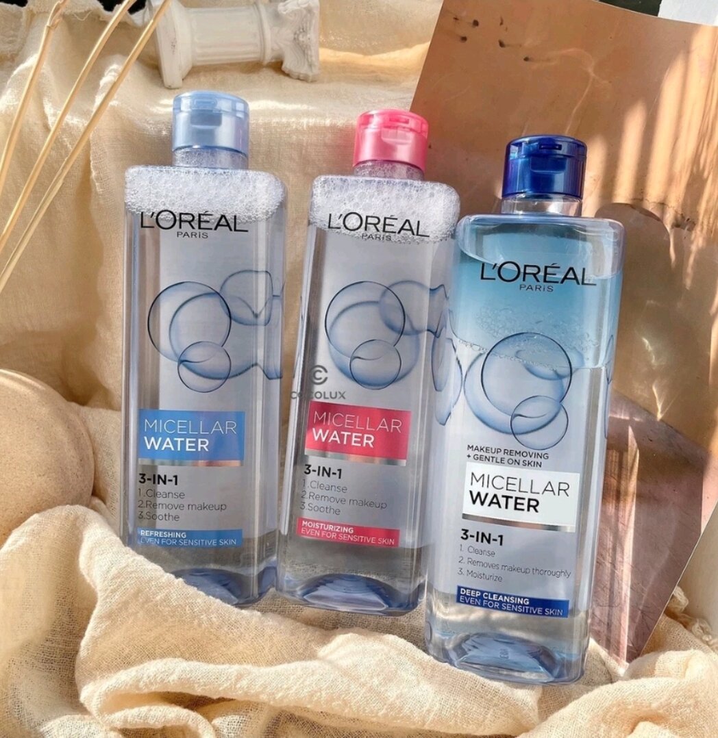 Nước tẩy trang l'oreal 3-in-1 micellar water 400ml