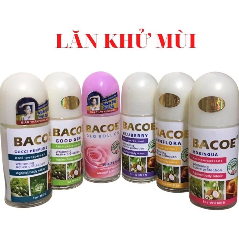 Sản Phẩm Lăn khử mùi hôi nách nam nữ trắng da thơm lâu Bacoe 50ml