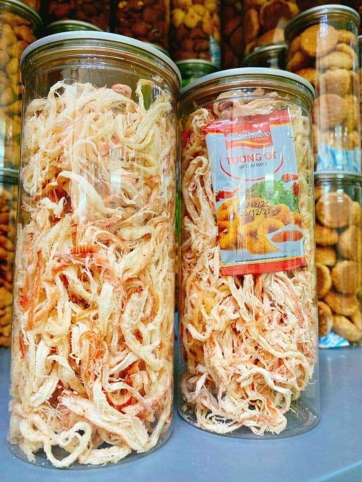 MỰC XÉ SỢI HẤP NƯỚC DỪA 250GR