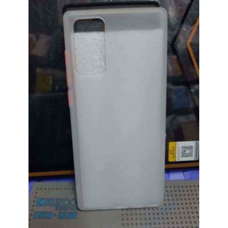 Ốp Samsung Note 20, Note 20 ultra lưng nhám viền dẻo màu