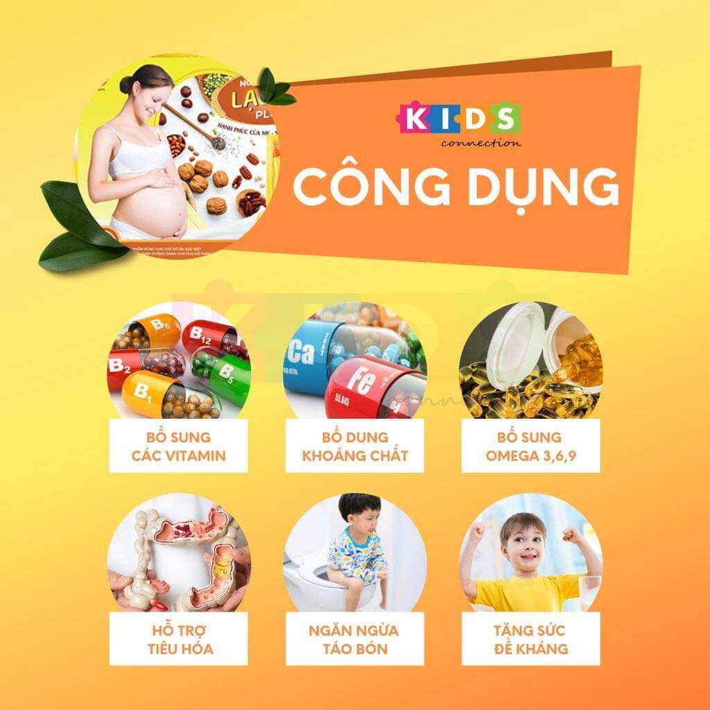 Ngũ cốc bầu Lạc Lạc Plus( 5 gói lẻ)