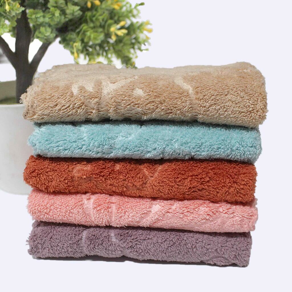 khăn gấu siêu mềm - set 5 khăn mặt, khăn đa năng