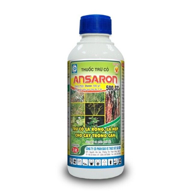 Thuốc trừ cỏ cho mía, cafe, sắn ansaron 500sc/1lit