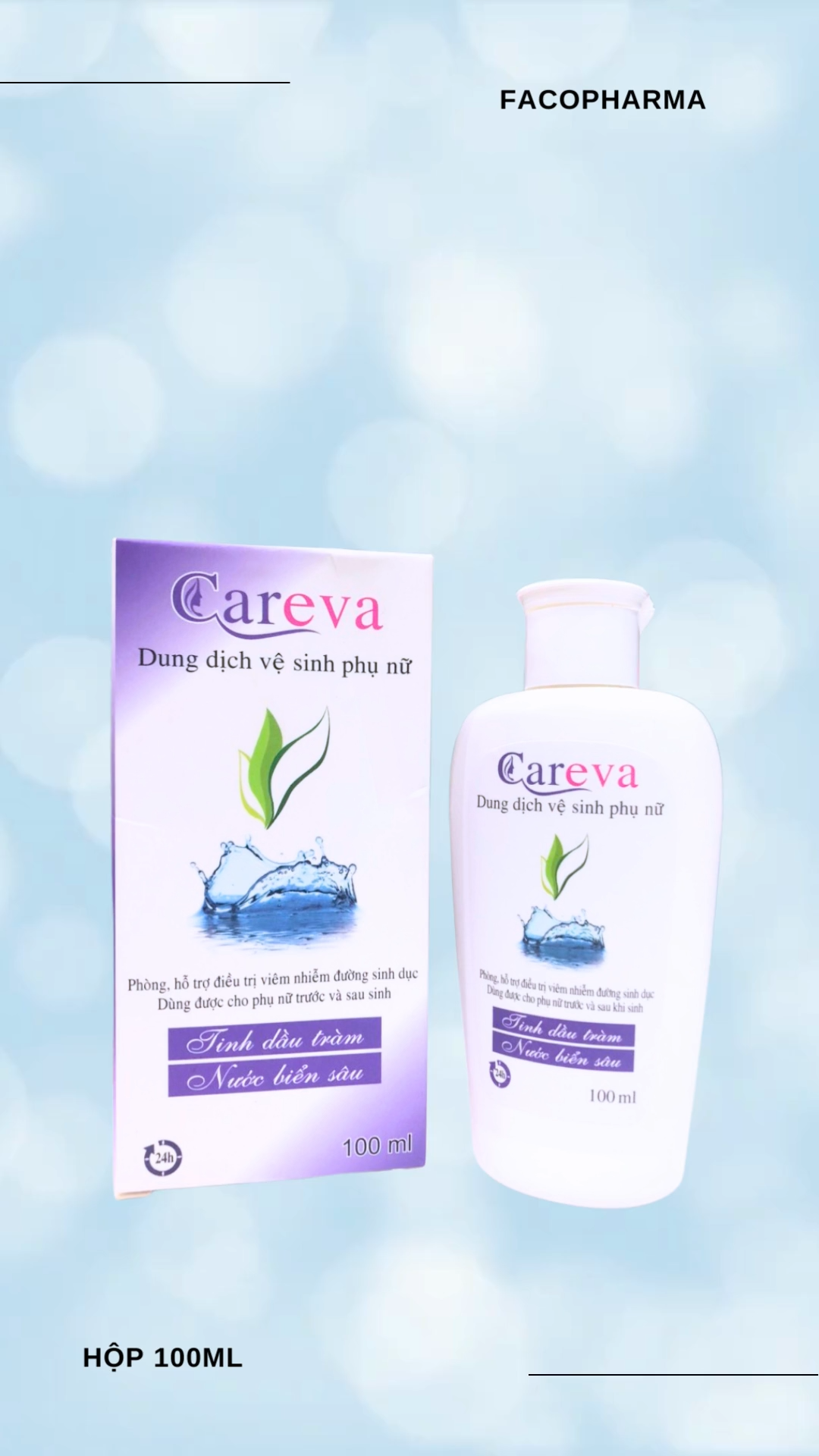 Dung dch v sinh ph n CAREVA chit xut tinh du trm ngn nga vim  nhim ph khoa vim m o v sinh vng kn | Lazada.vn