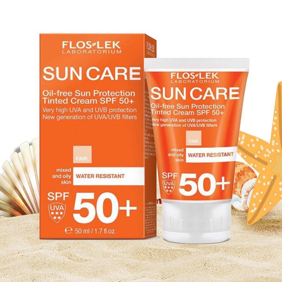 Kem Chống Nắng FLOSLEK Oil Free Sun Protection Tinted Cream SPF50+ 50ml thumbnail