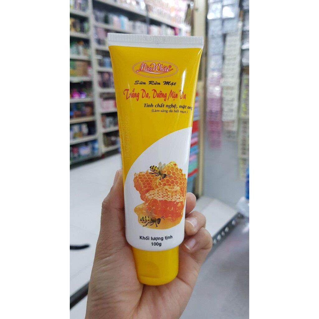 Sữa rửa mặt trắng da dưỡng mịn da Miss White 100g