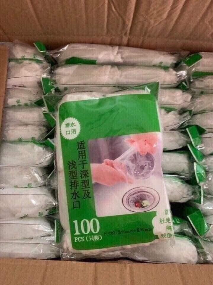 🍀🍀túi lọc rác bồn rửa chén 1 bịch 100 cái