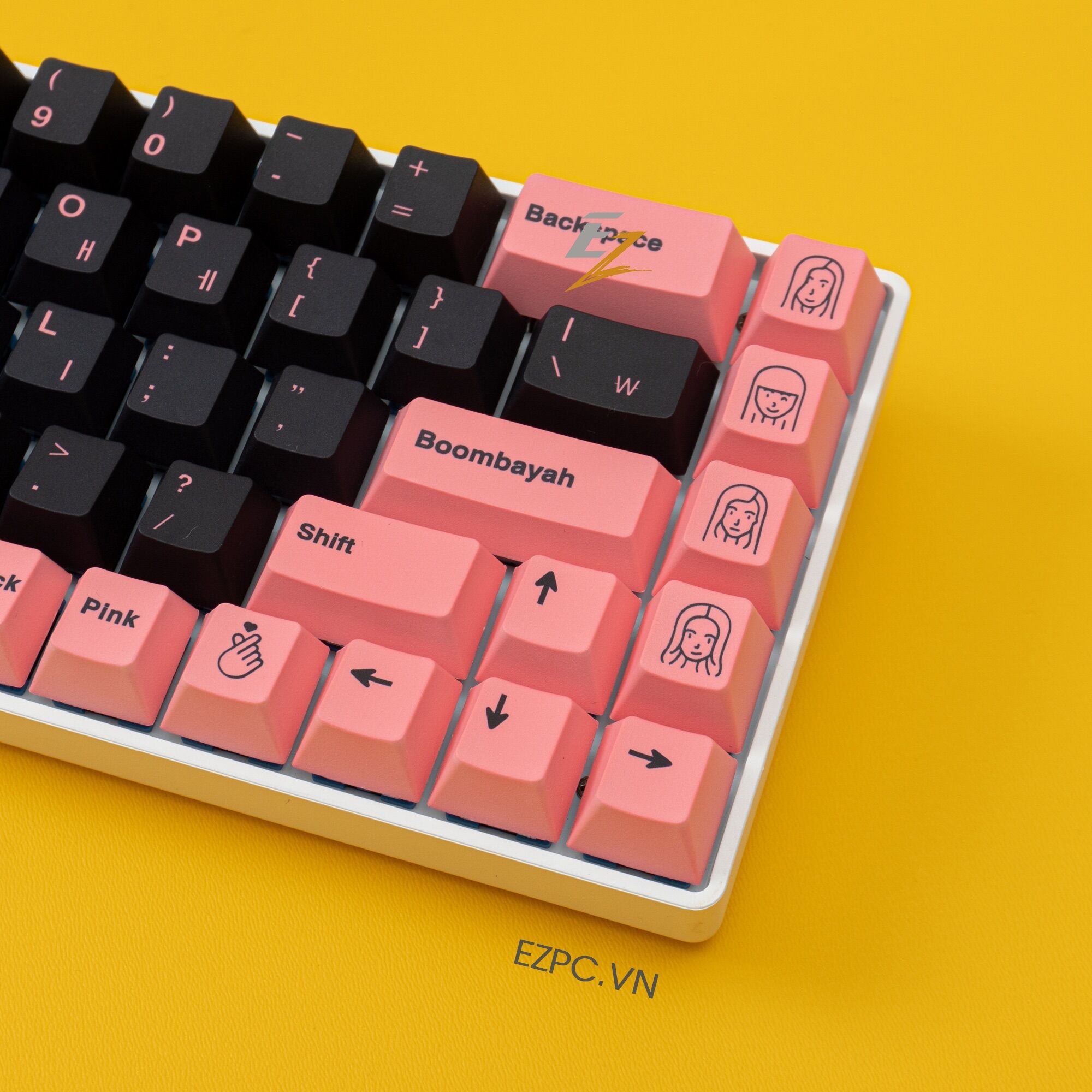 Set Keycap Cherry Pbt BLACKPINK 129 Phím cho bàn phím cơ