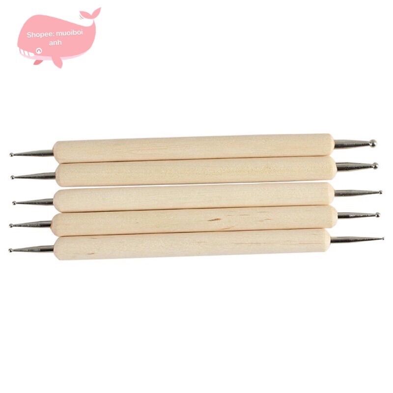 Bút chấm bi gỗ/ 1 cây ngẫu nhiên