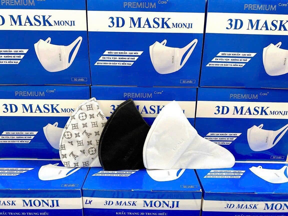Khẩu trang 3D Mask Monji hộp 50 chiếc