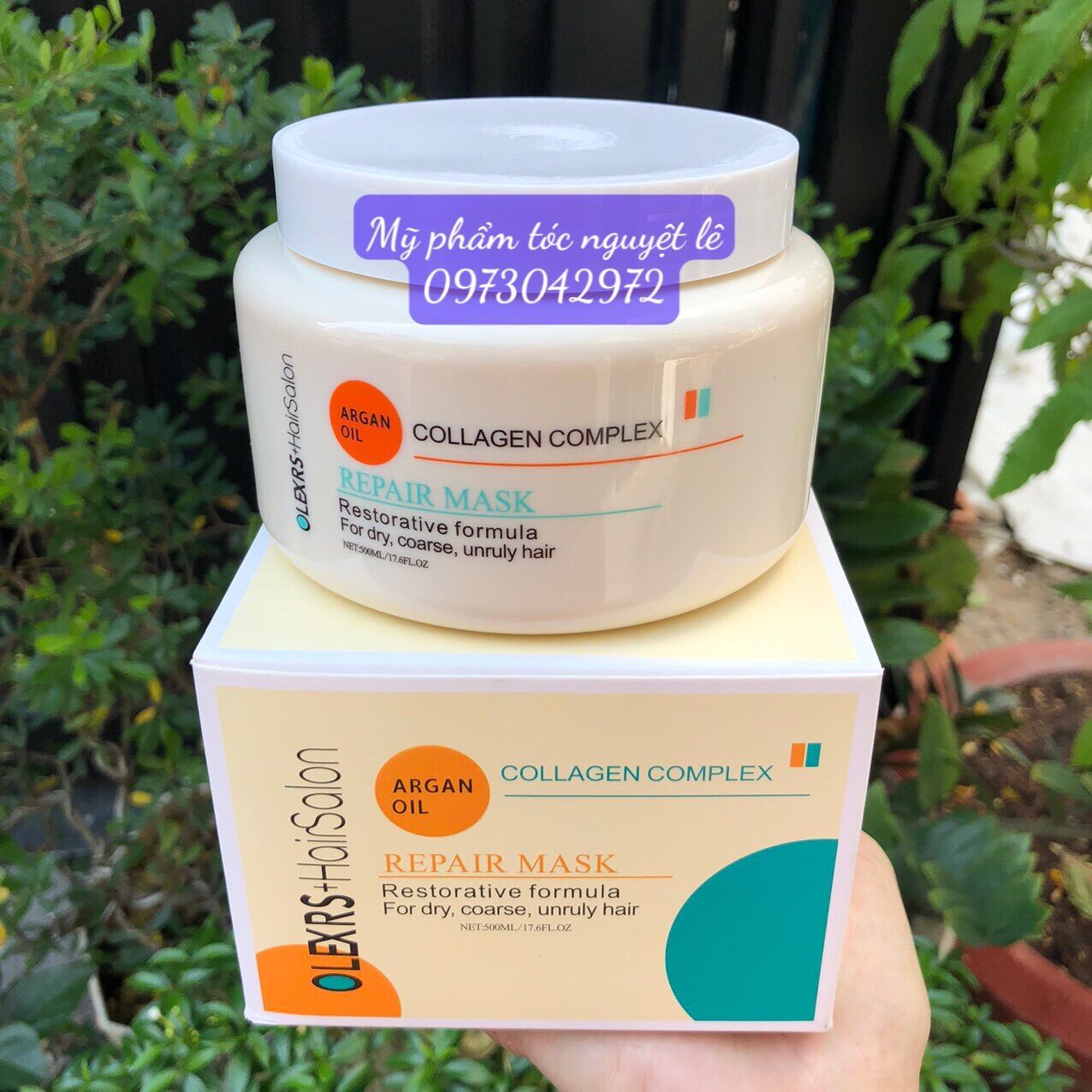 Kem ủ tóc cao cấp OLEXRS Collagen Complex Repair Mask 500ml