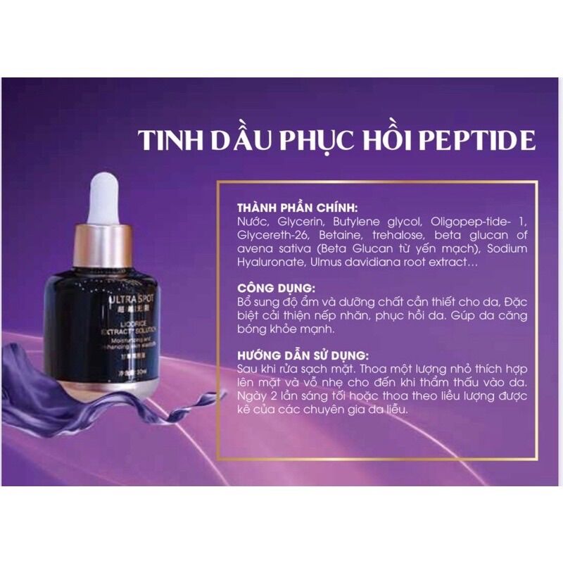 Tinh dầu phục hồi Peptit