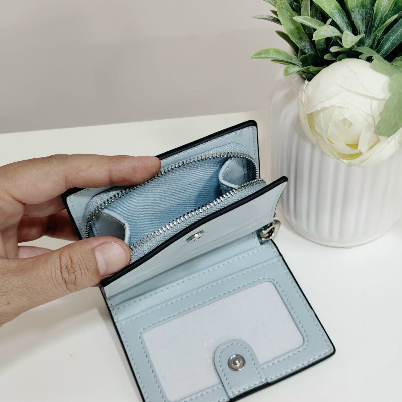 VÍ C.OACH - Snap Wallet họa tiết xinh xắn