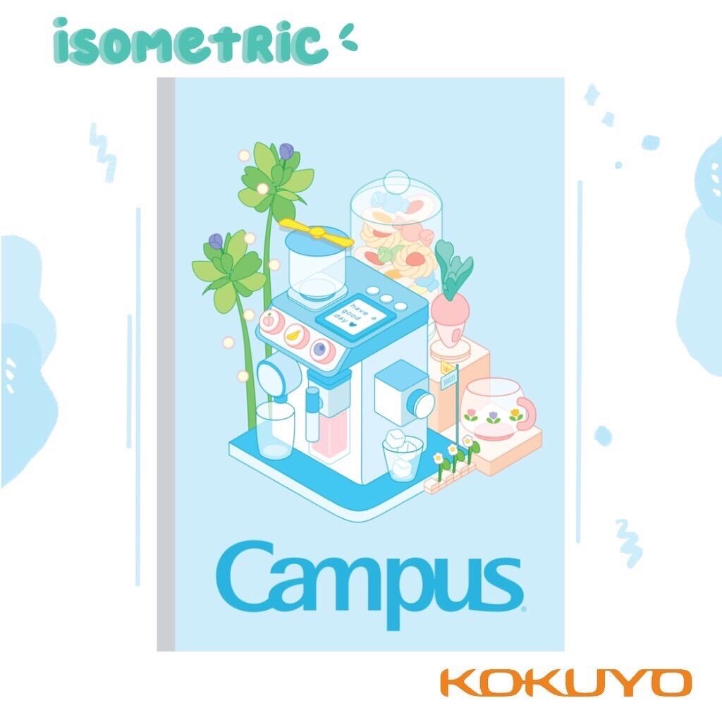 Vở Campus 80 trang kẻ ngang có chấm mẫu mới