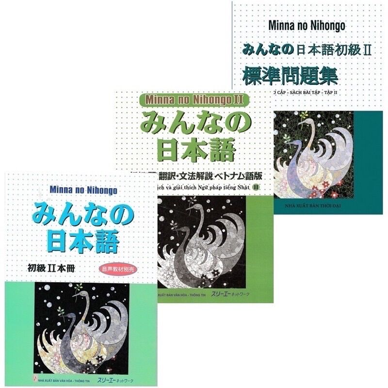 Sách - combo 3 cuốn minna no nihongo sơ cấp 2 trình độ n4