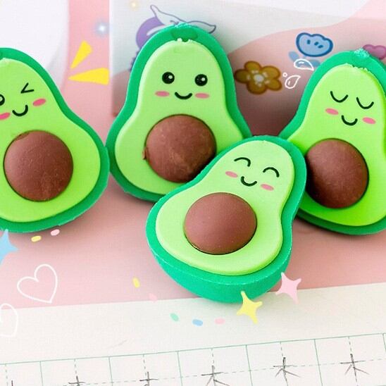 Gôm (tẩy) hình quả bơ mặt vui vẻ