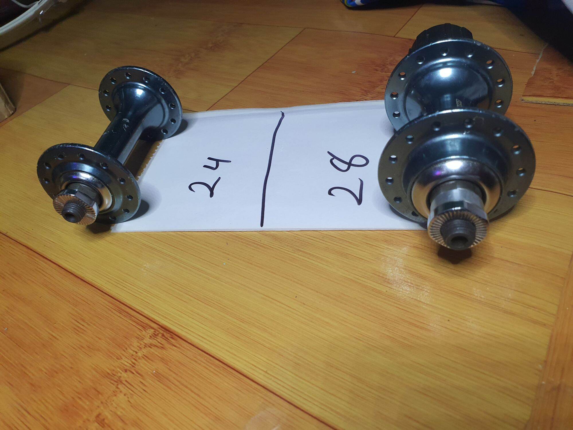 Đùm _Moayo xe đạp 24/28 Lỗ bạc đạn, cối nổ