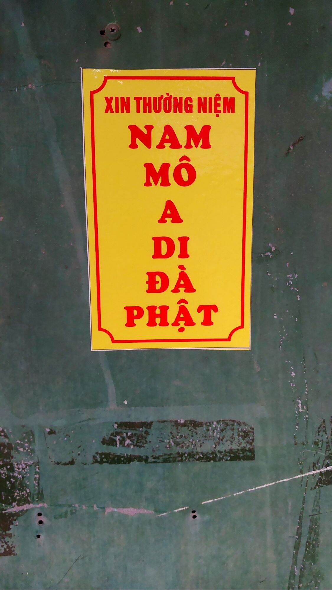 COMBO 10 DECAL DANH HIỆU NAM MÔ A DI ĐÀ PHẬT ( đứng )