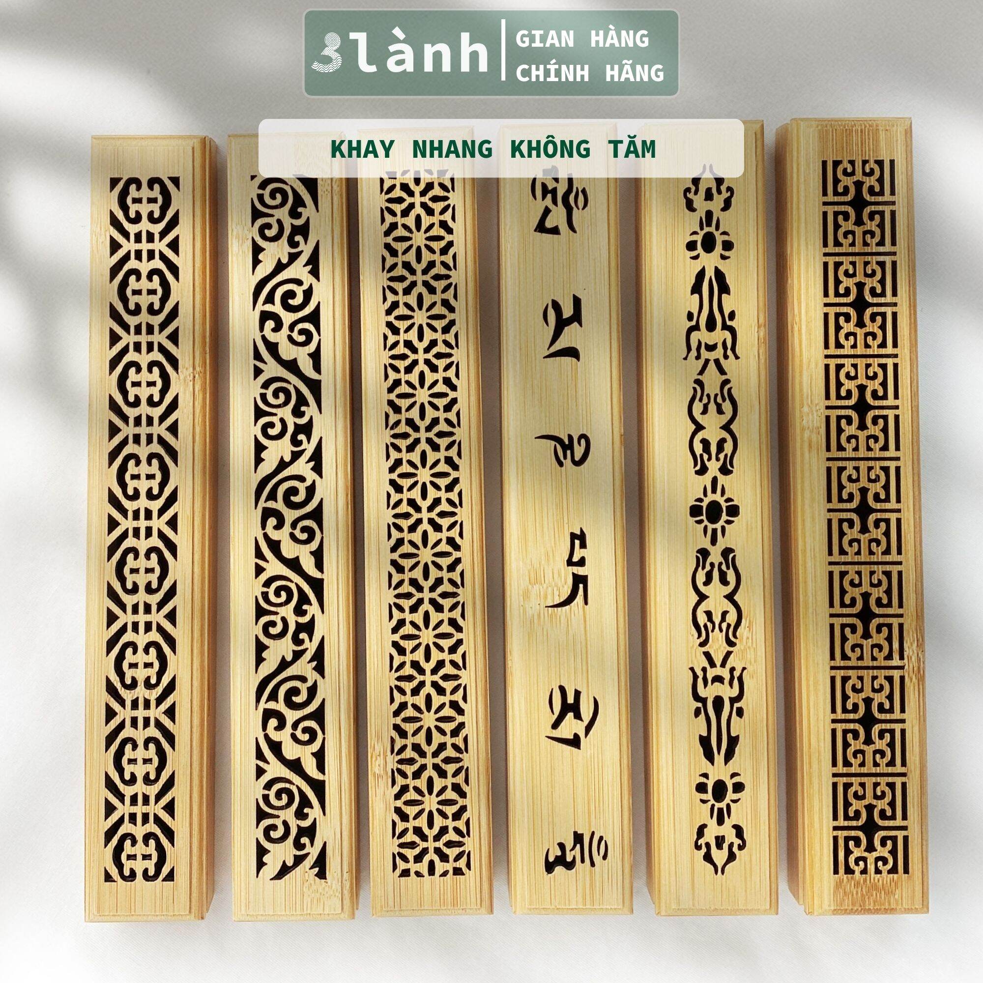 Khay Đốt Hộp Đốt Nhang Không Tăm Cao Cấp Trang Trí 3 Lành Nhiều Họa Tiết Lạ Có Miếng Lót Chống Cháy An Toàn Quà Tết