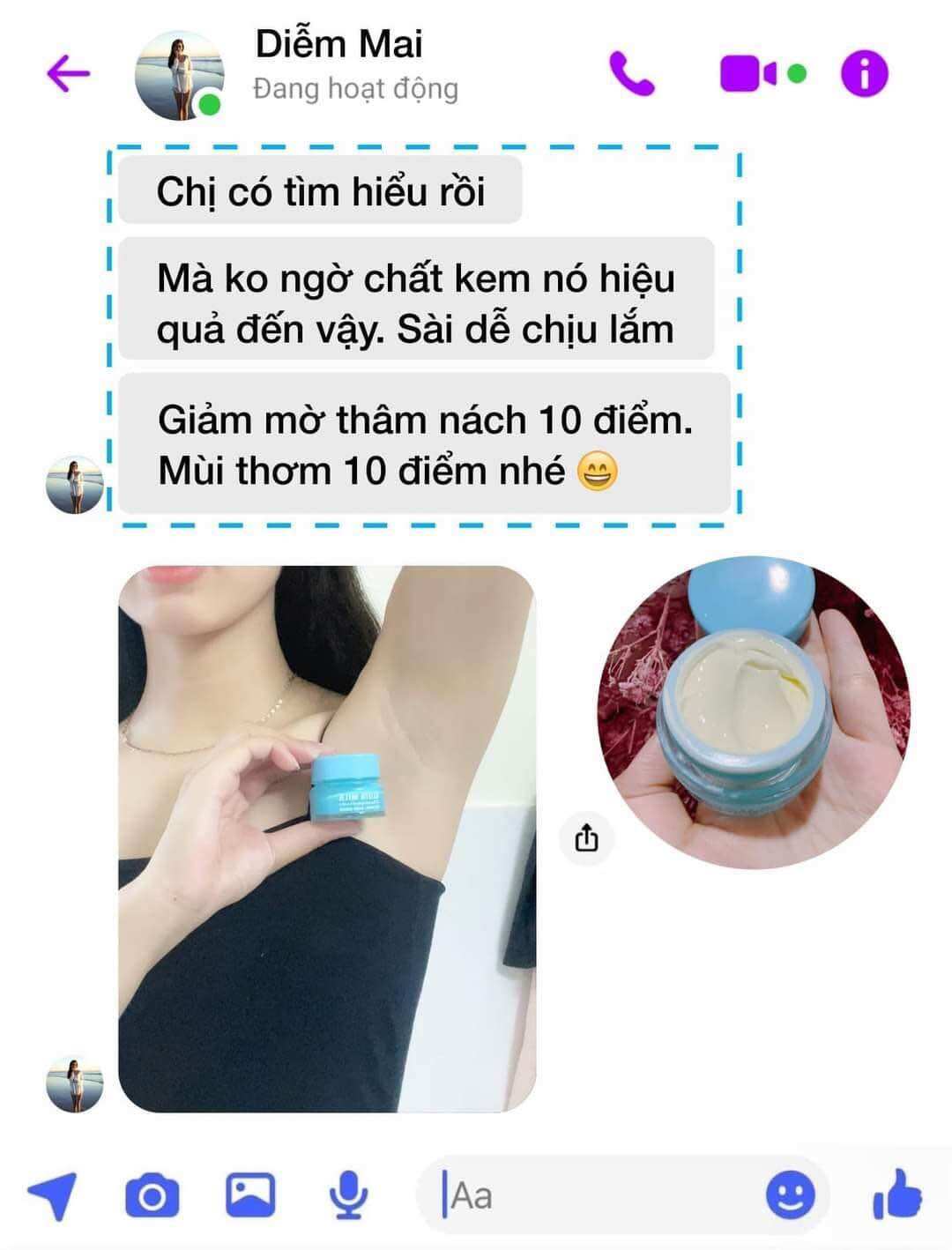 Kem thâm nách Gluta Milk chính hãng