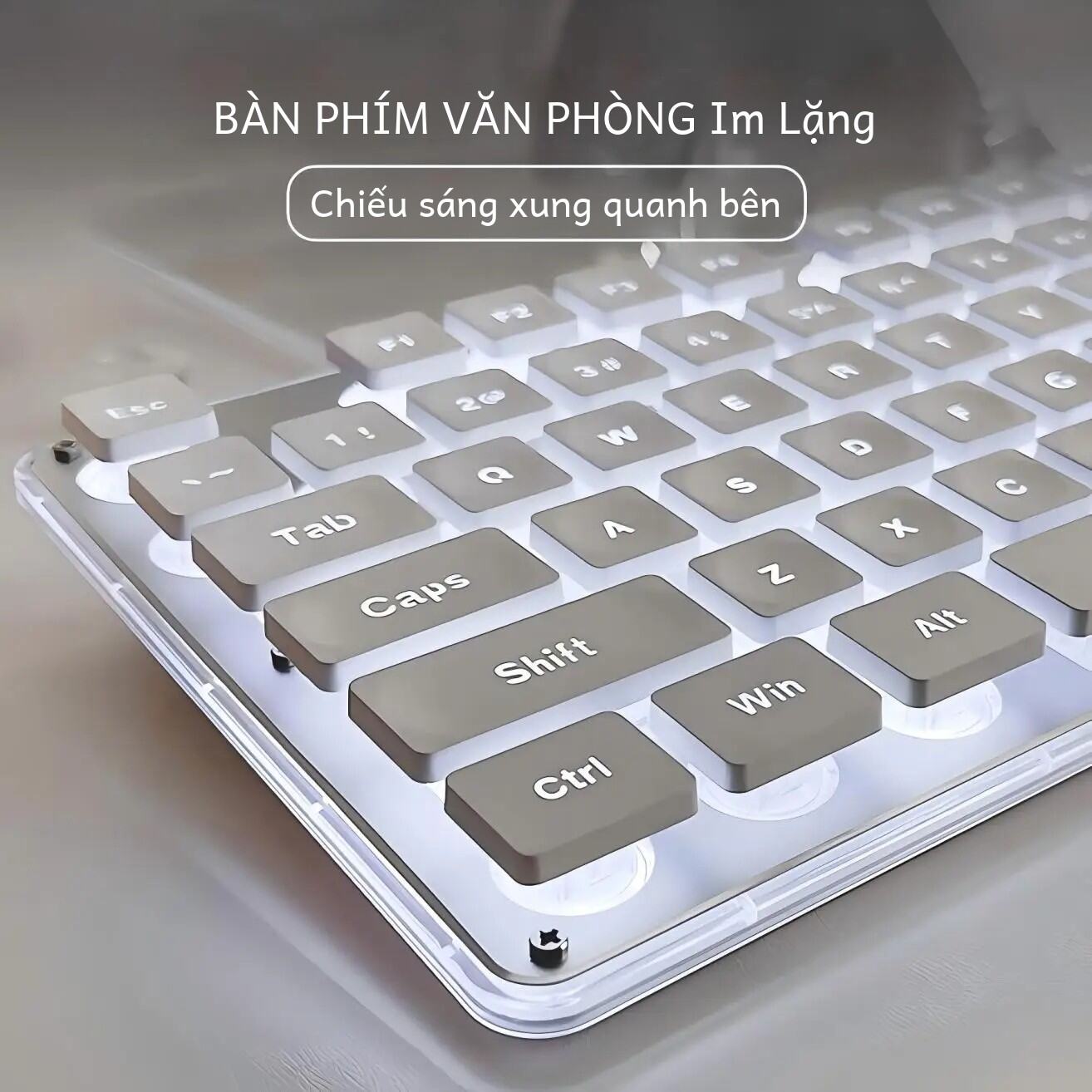 Bàn Phím Cơ Không Dây EWEADN V3 104 Phím Kích Thước Đầy Đủ Có Đèn Nền Yên Tĩnh Cho Văn Phòng Và Chơi Game Bluetooth Tương Thích Với iPad