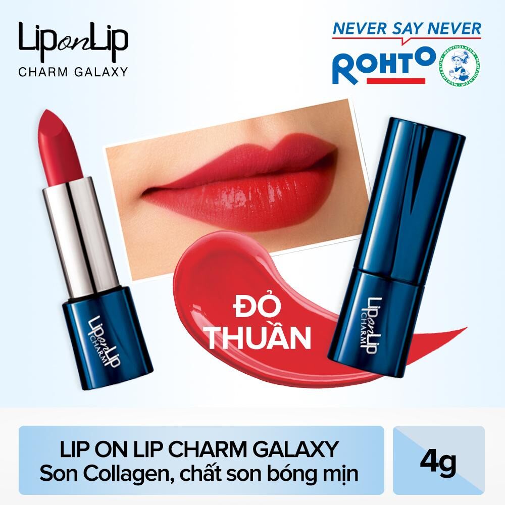 Son Thỏi Lip On Lip Charm Galaxy Màu Đỏ Thuần
