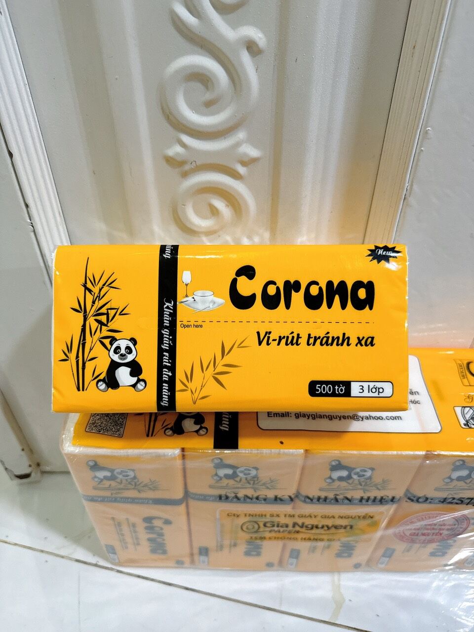 LỐC 5 GÓI KHĂN GIẤY CO.RONA 500 TỜ