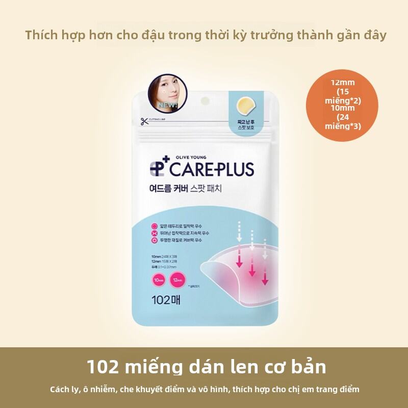 Miếng Dán Trị Mụn Olive Young Invisible Acne Patch Net Dandruff Sticker for Students Women Beauty To