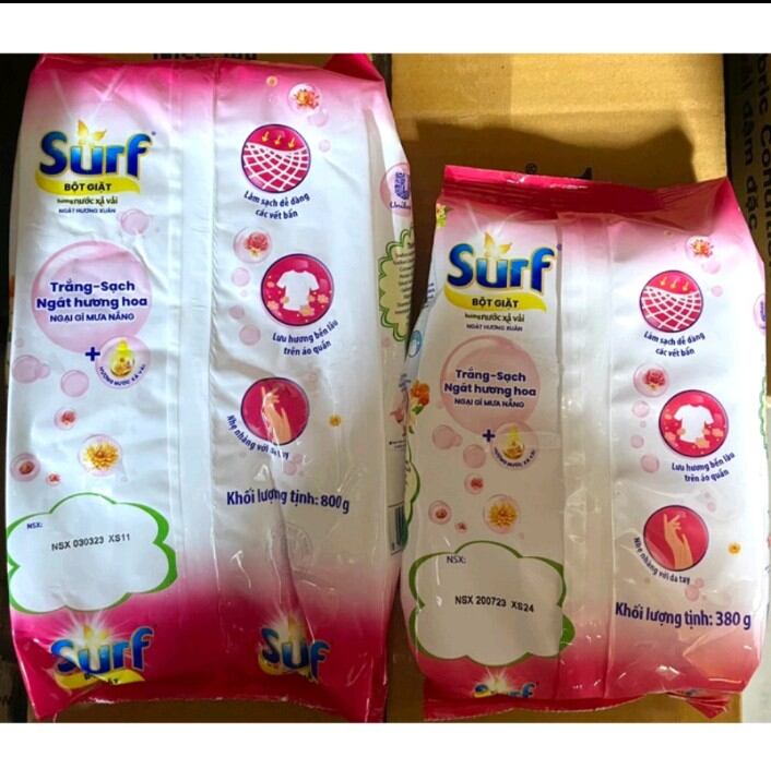 Bột giặt Surt gói 380g, 800g