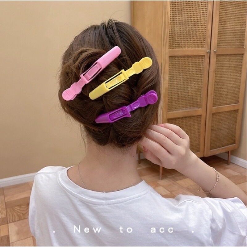 combo 5 chiếc kẹp mỏ vịt, kẹp cá sấu, kẹp tóc cố định