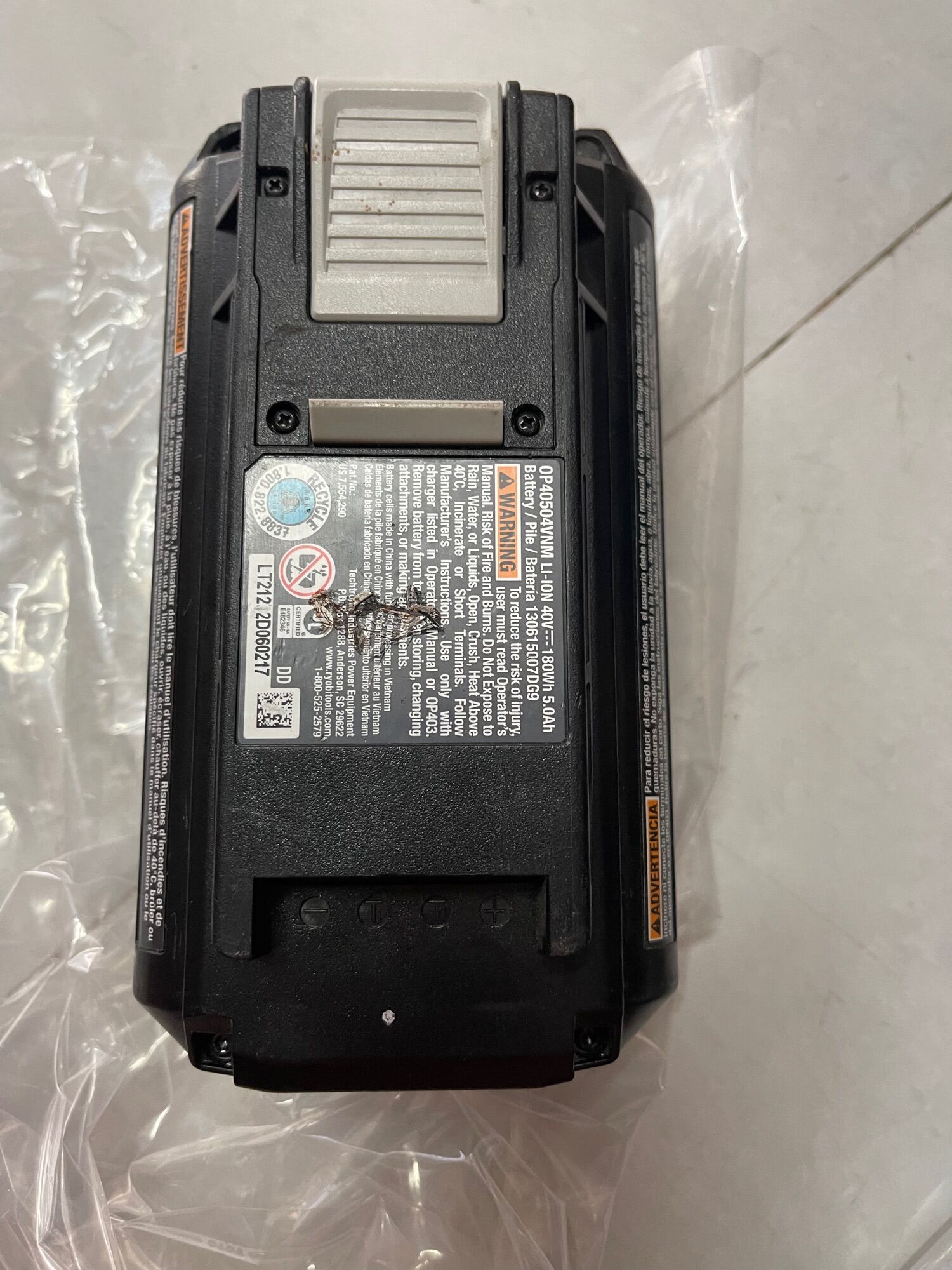 Pin ryobi 40v 5Ah