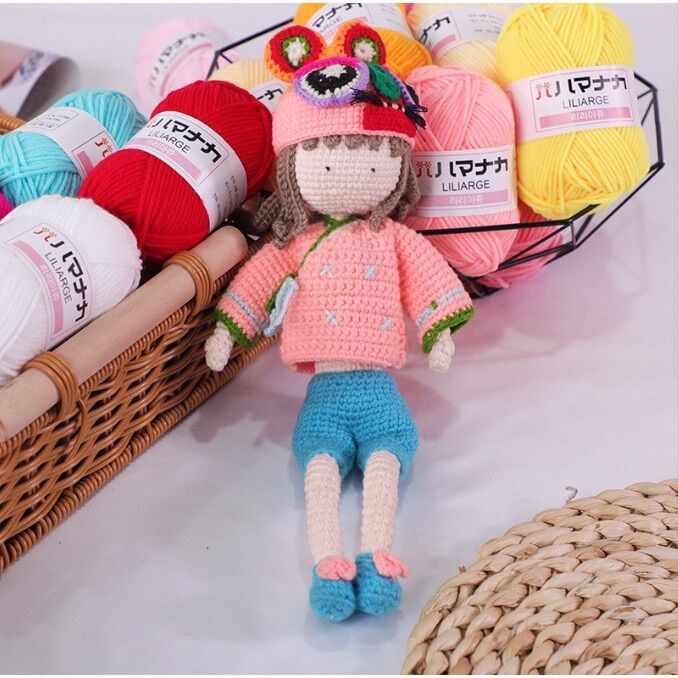 Len milk cotton xuất Hàn nhí 25gr