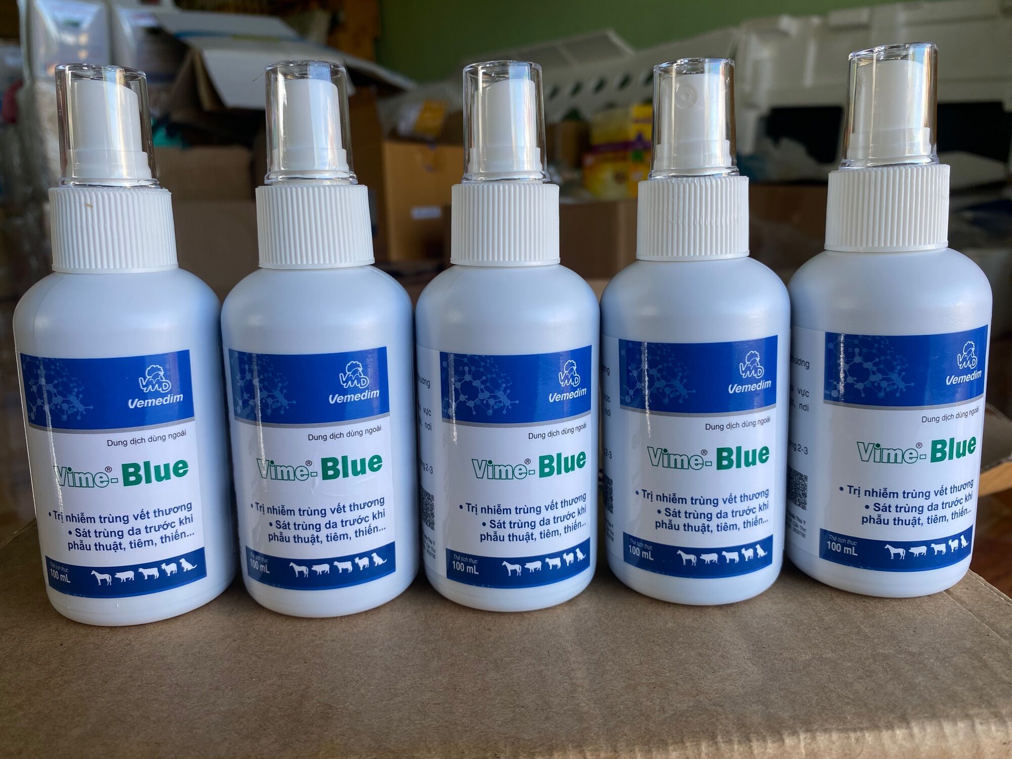 Vime Blue 100ml - Sát trùng da, vết thương