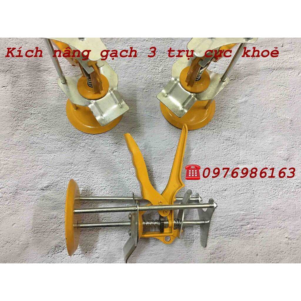 Con đội gạch dùng trong thi công ốp lát nhà tắm nhà vệ sinh - kích nâng gạch ốp lát 3 trụ hàng loại 1