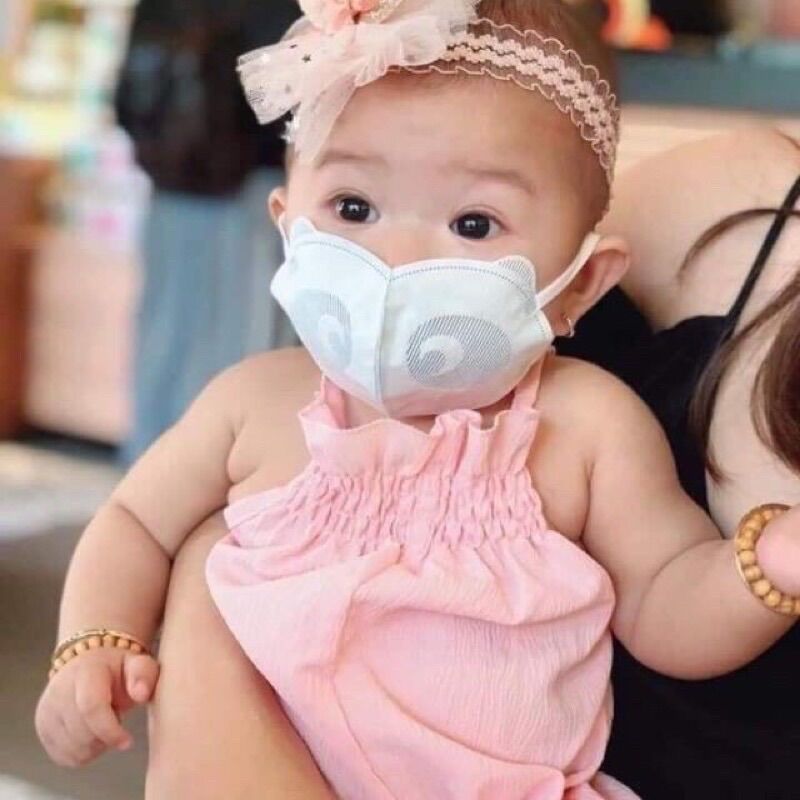 Khẩu trang 3D gấu cho bé Biden