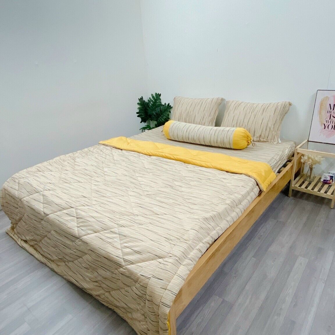 Bộ chăn ga áo gối thun lạnh hàn quốc