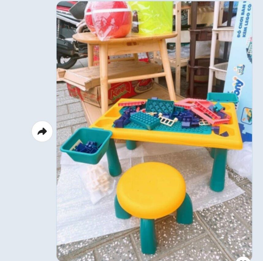 BỘ BÀN GHẾ  LEGO ĐA NĂNG