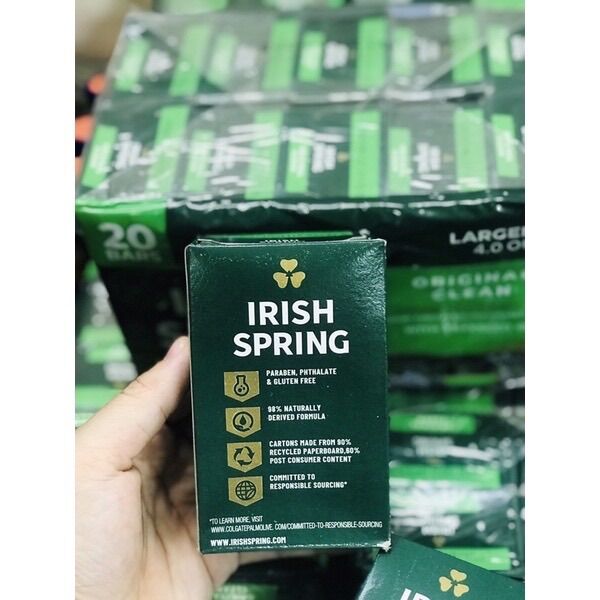 [COMBO 5 CỤC] Xà bông cục diệt khuẩn IRISH SPRING Original 113g