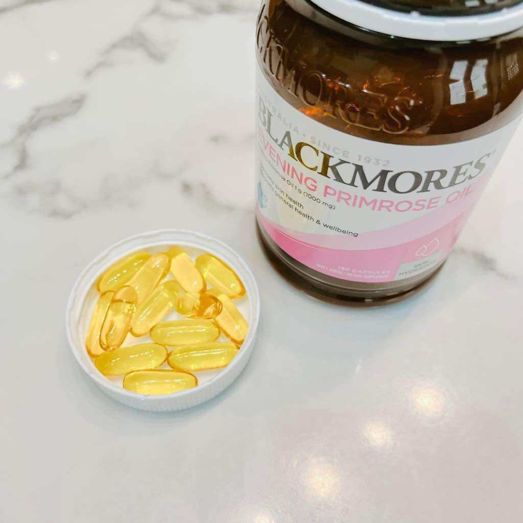 Tinh dầu hoa anh thảo Blackmore Evening Primrose Oil 1000 , cân bằng nội tiết tố lọ 190v ( Chính Hãng )