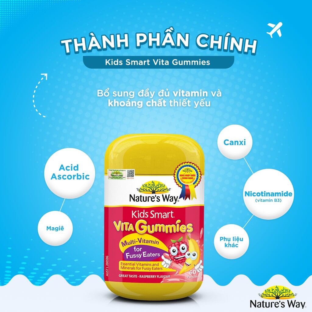 Kẹo dẻo Vitamin giành cho bé biếng ăn của Úc