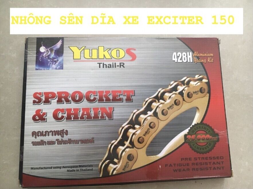 Nhông sên dĩa xe exciter 150 Yukos Thái Lan